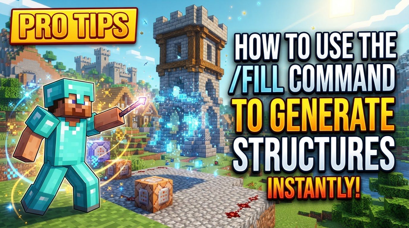 How to use the /fill command to generate structures