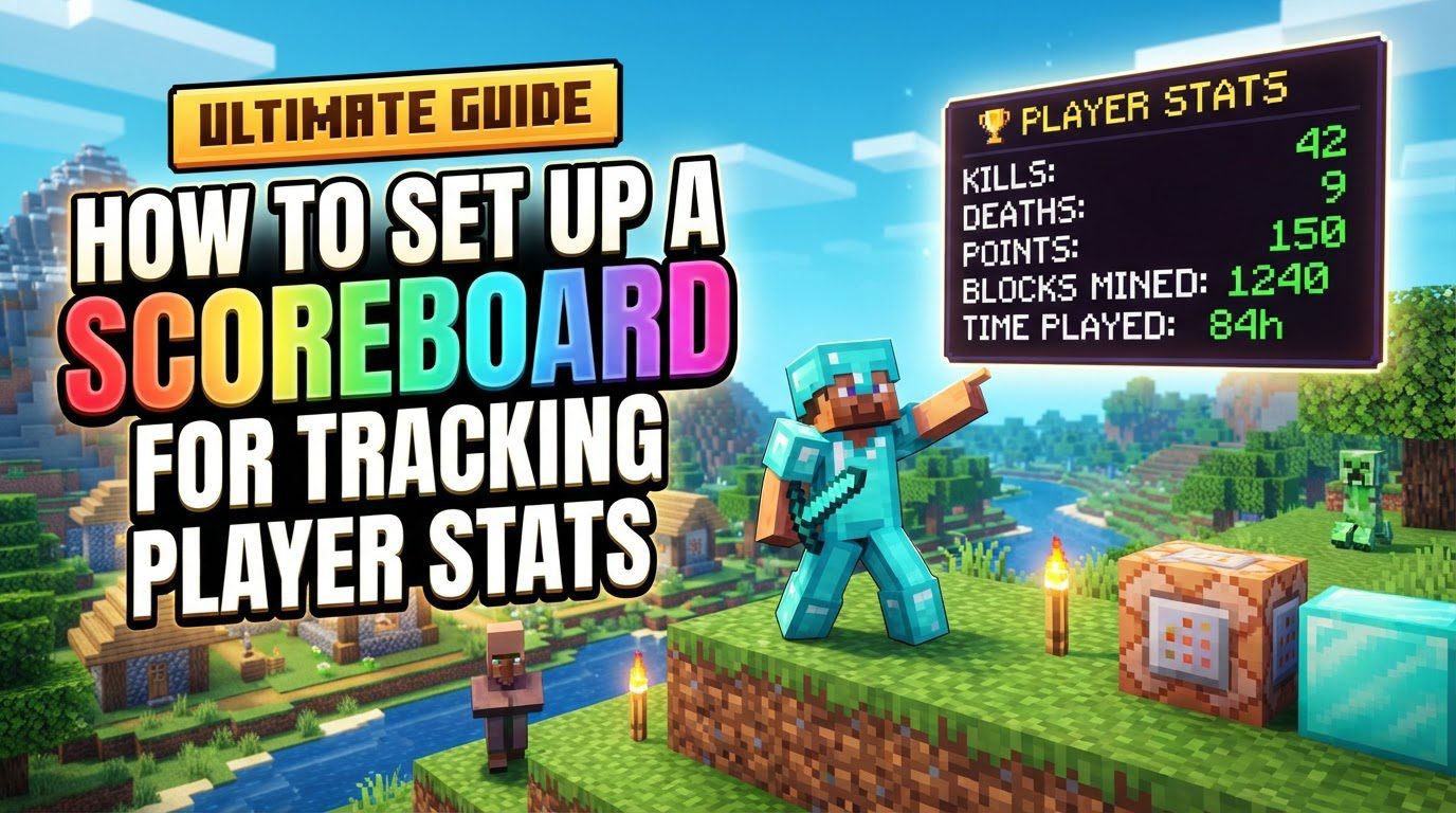 How to set up a scoreboard for tracking player stats