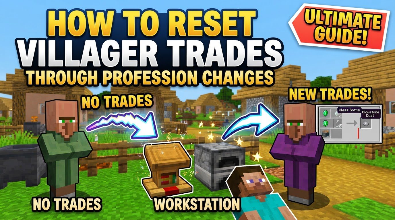 How to reset villager trades through profession changes