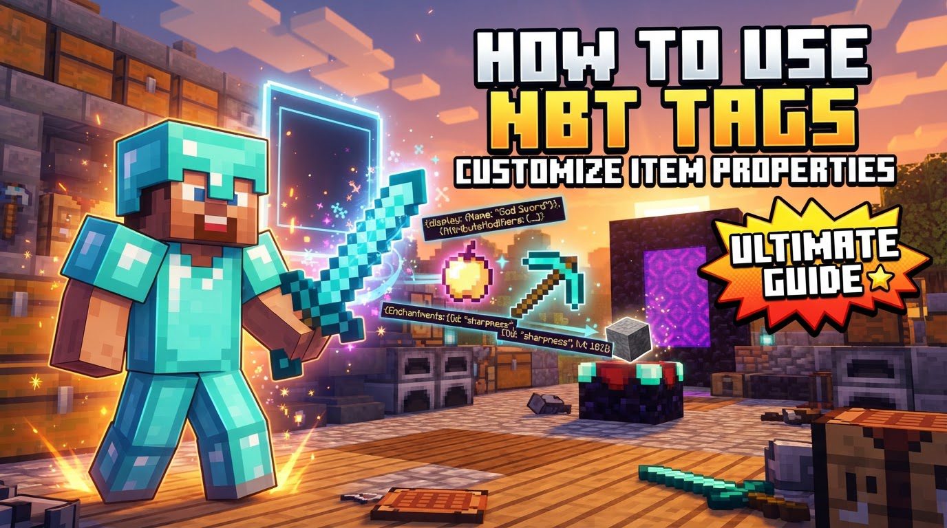 How to use NBT tags to customize item properties