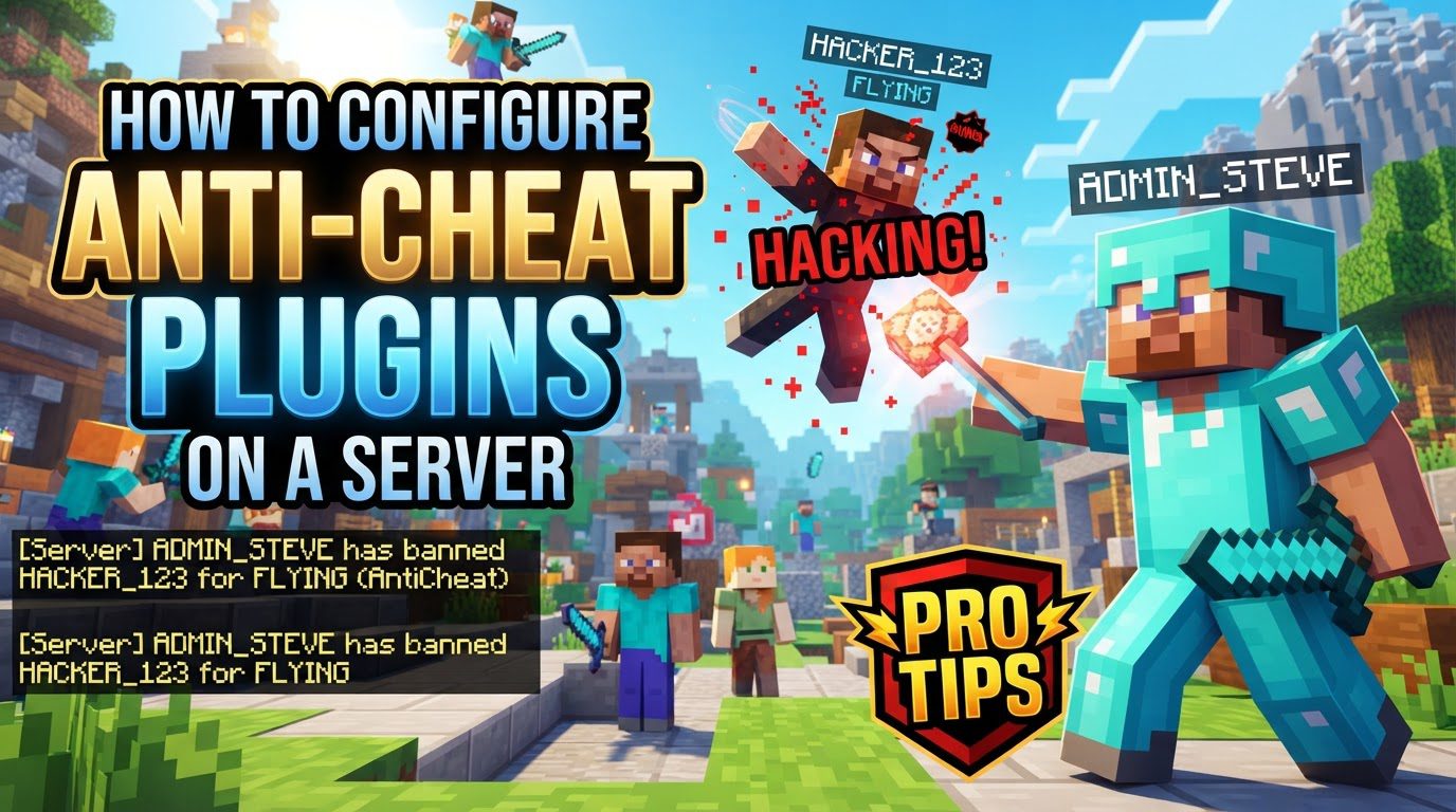configure anti-cheat plugins on a server in Minecraft