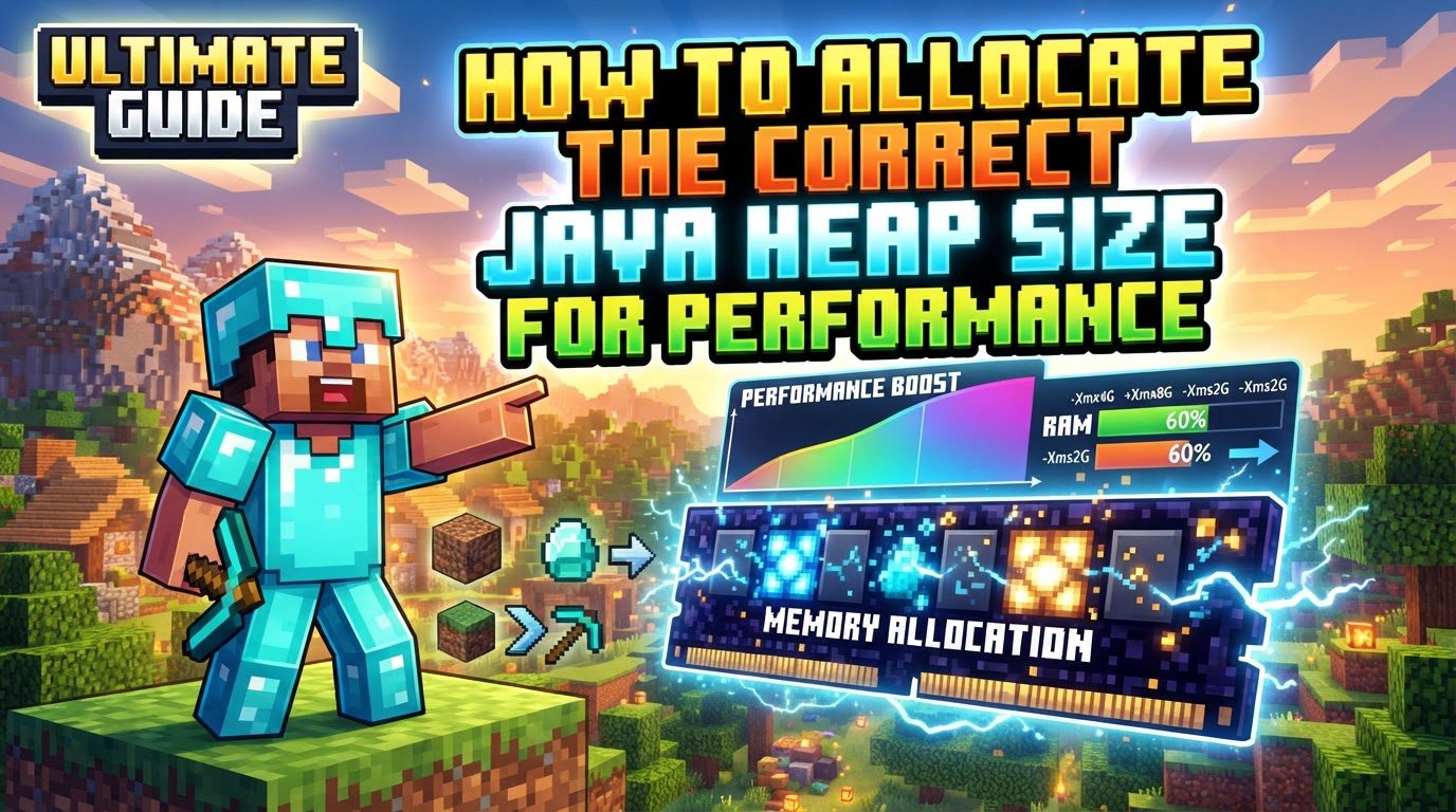 allocate the correct Java heap size for performance in Minecraft