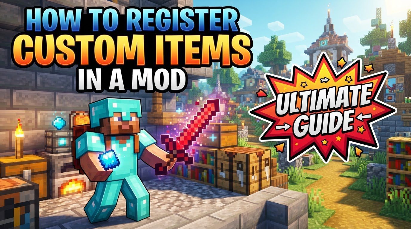 register custom items in a mod in Minecraft