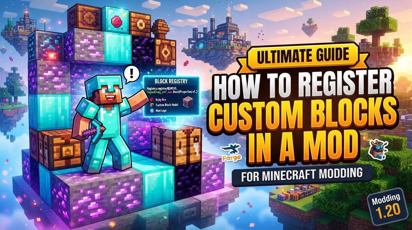 register custom blocks in a mod in Minecraft
