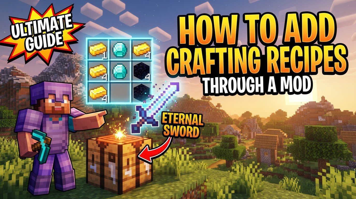 add custom crafting recipes through a mod in Minecraft