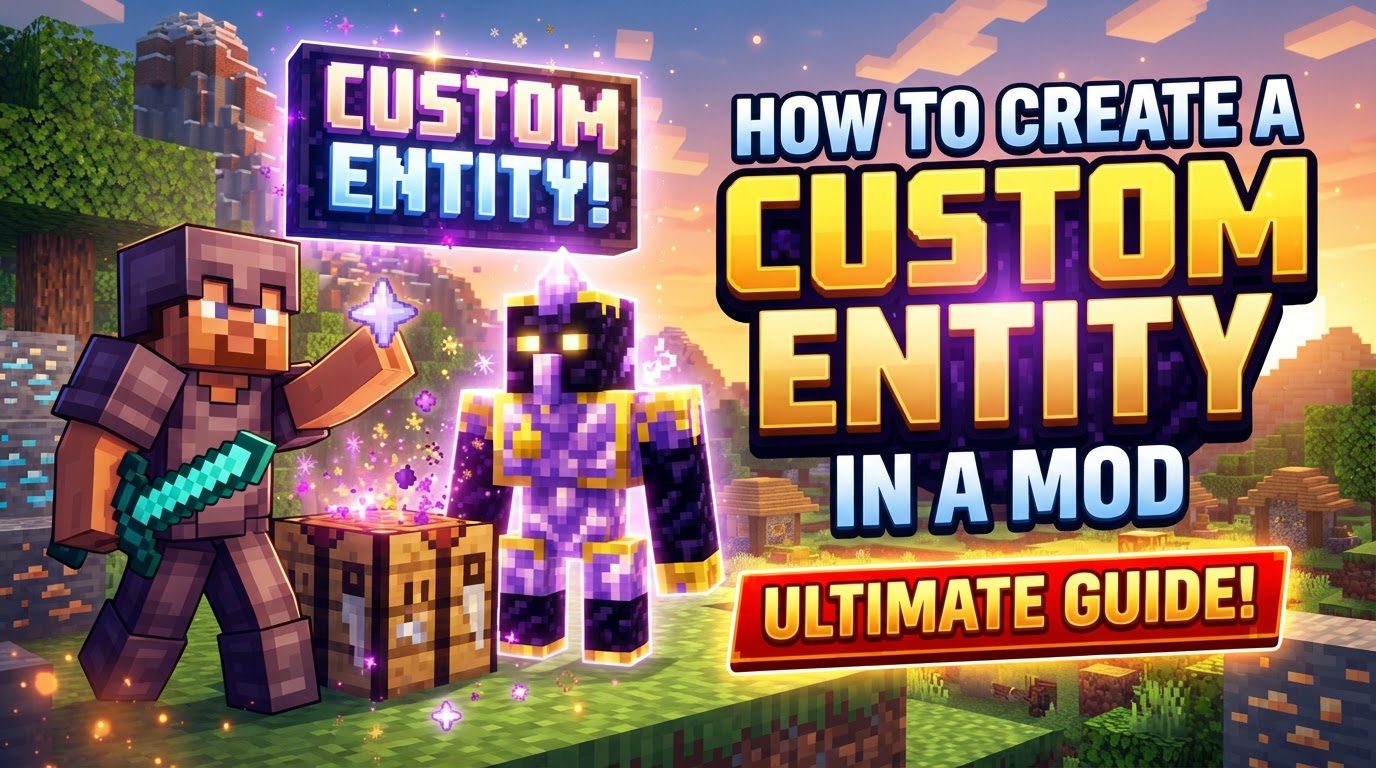 create a custom entity in a mod in Minecraft