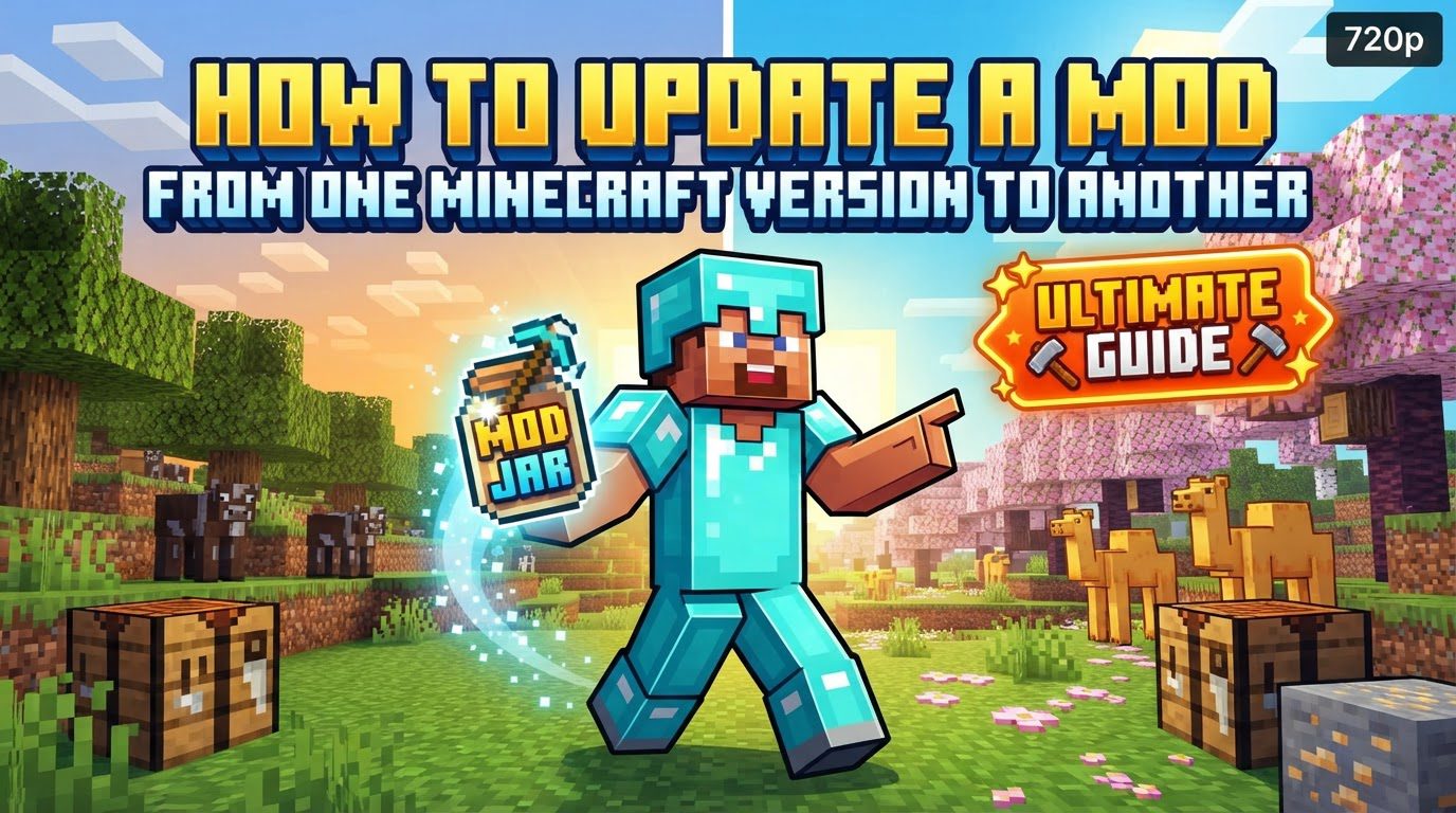 update a mod from one Minecraft version to another in Minecraft