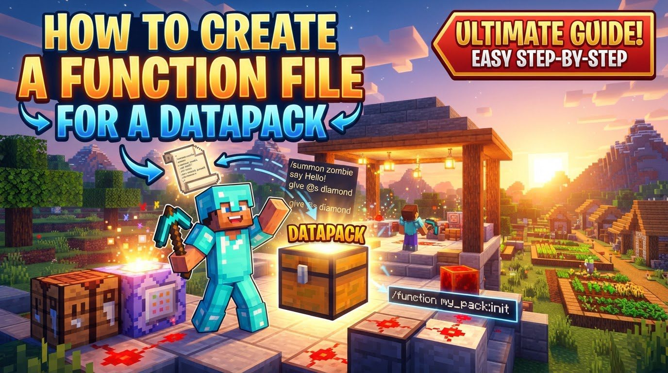 create a function file for a datapack in Minecraft