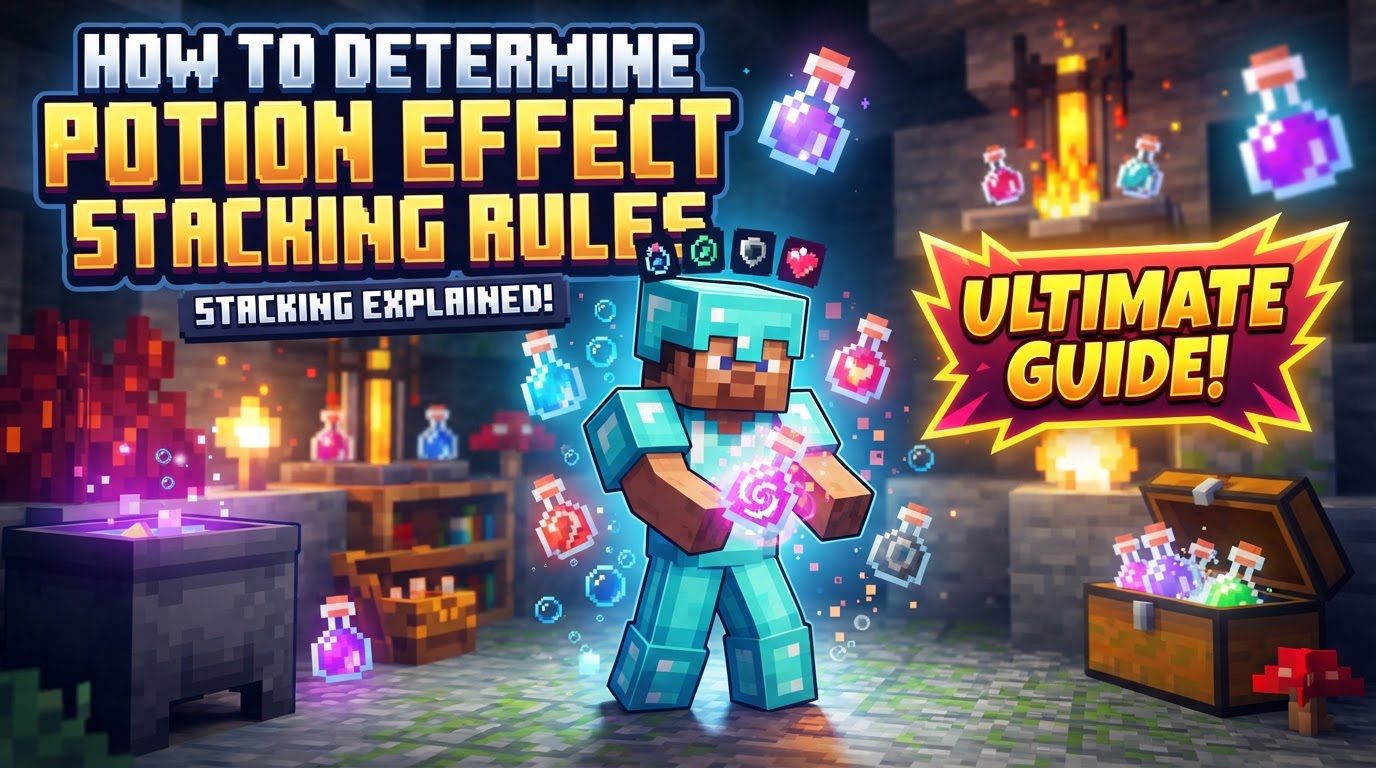 determine potion effect stacking rules in Minecraft