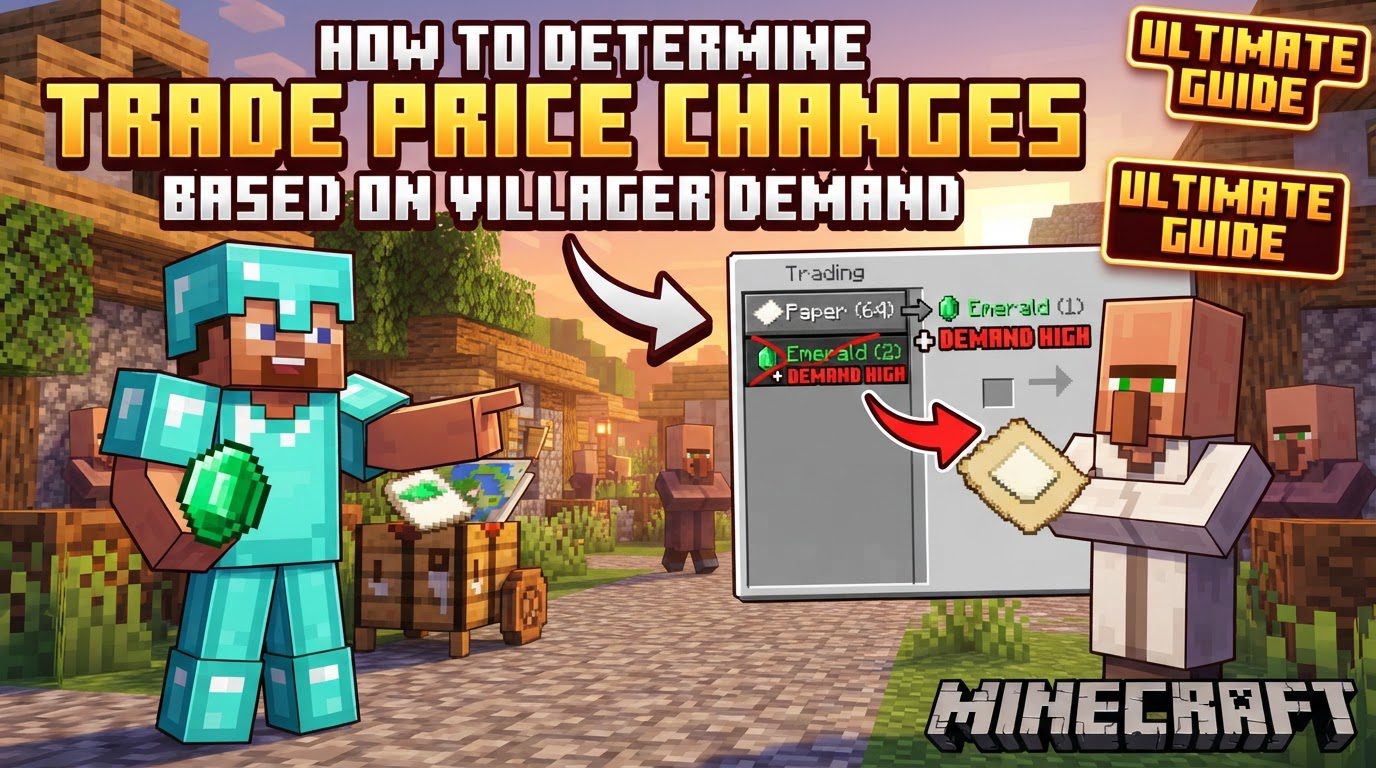 determine trade price changes based on villager demand in Minecraft