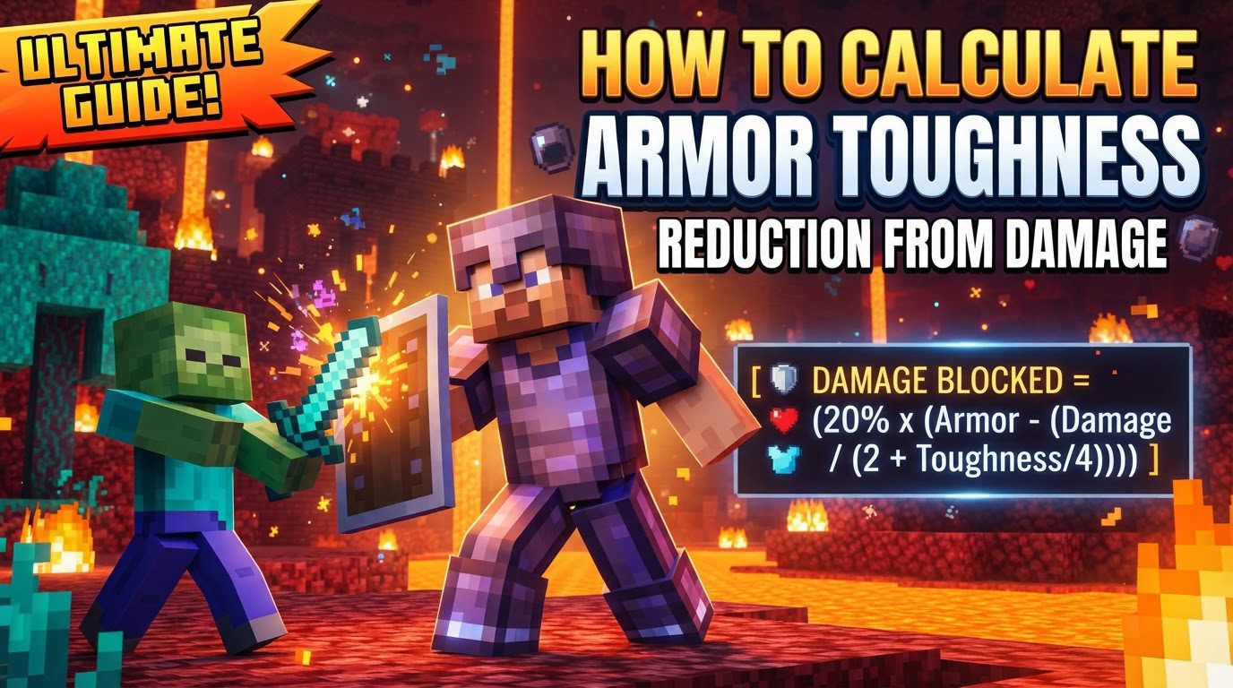 calculate armor toughness reduction from damage in Minecraft