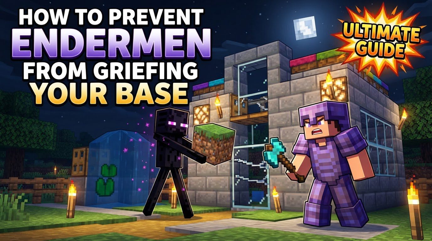How to prevent endermen from griefing your base