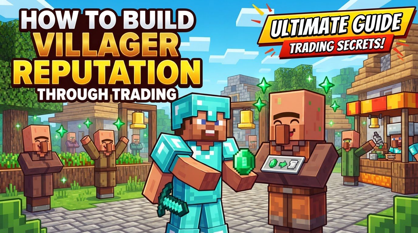 build villager reputation through trading in Minecraft
