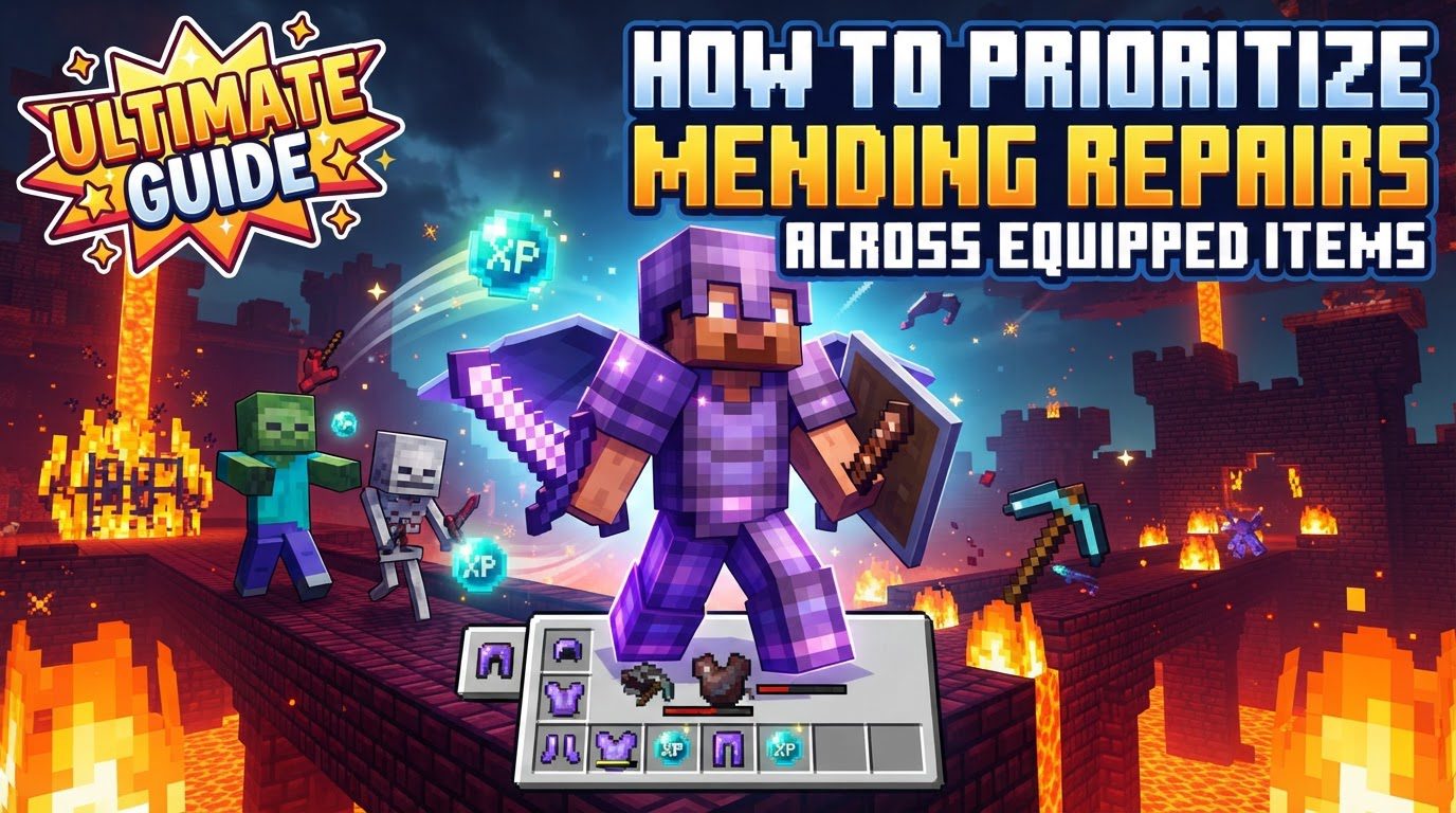 prioritize mending repairs across equipped items in Minecraft