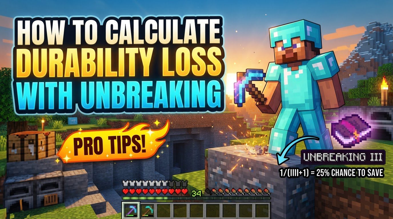 calculate durability loss with unbreaking in Minecraft