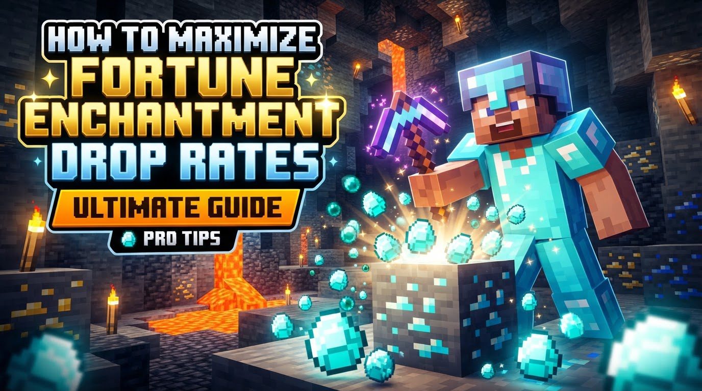 maximize fortune enchantment drop rates in Minecraft
