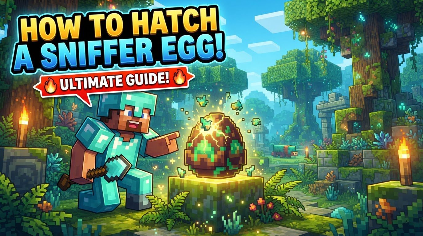 hatch a sniffer egg in Minecraft