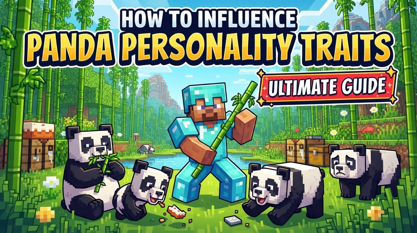 influence panda personality traits in Minecraft
