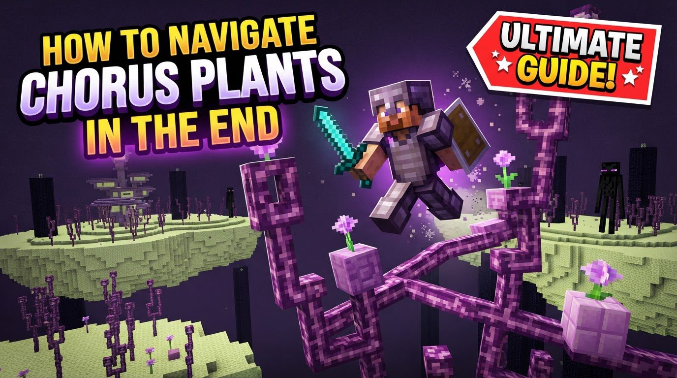 navigate chorus plants in the End in Minecraft