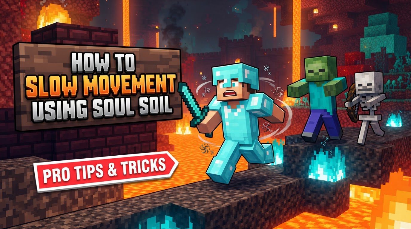 slow movement using soul soil in Minecraft