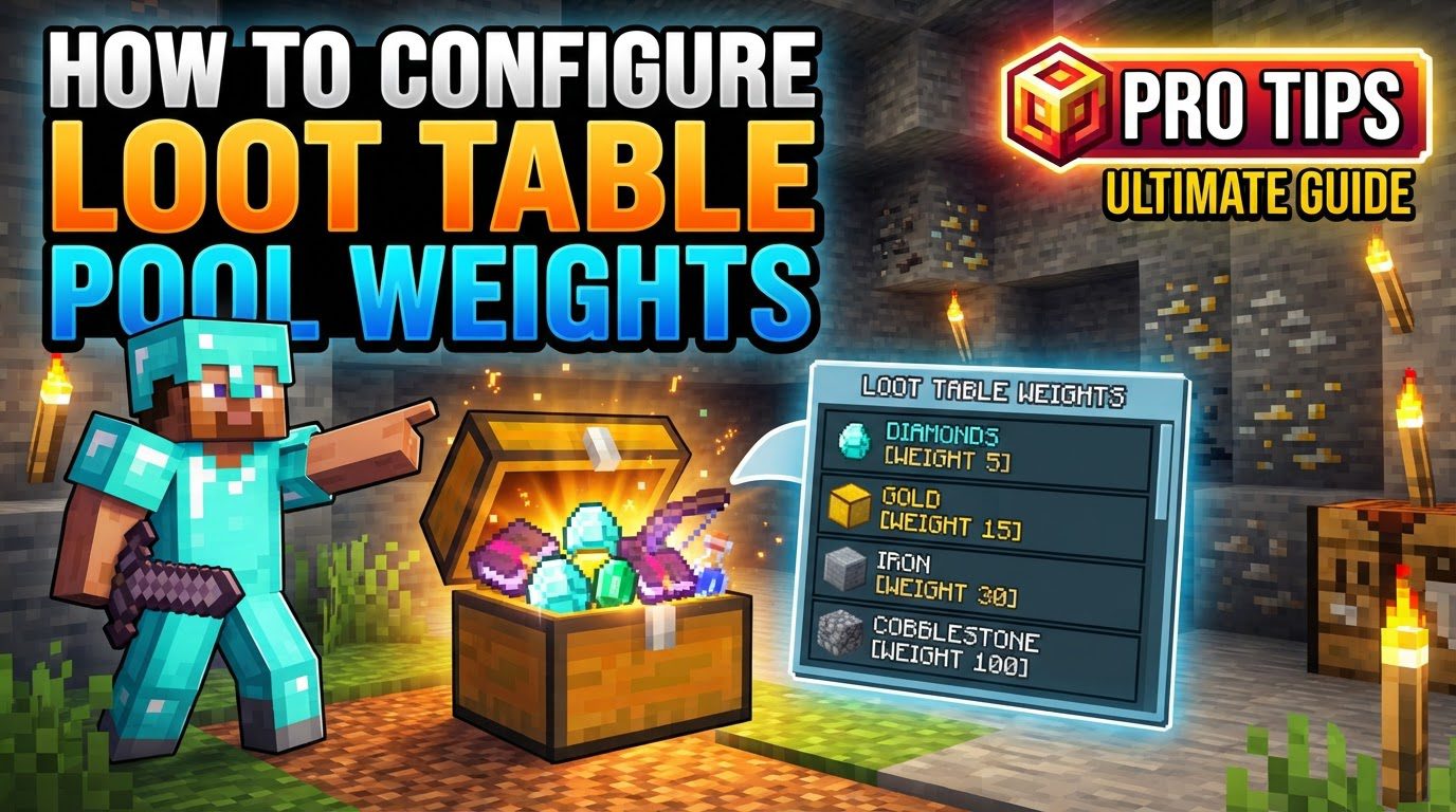 configure loot table pool weights in Minecraft