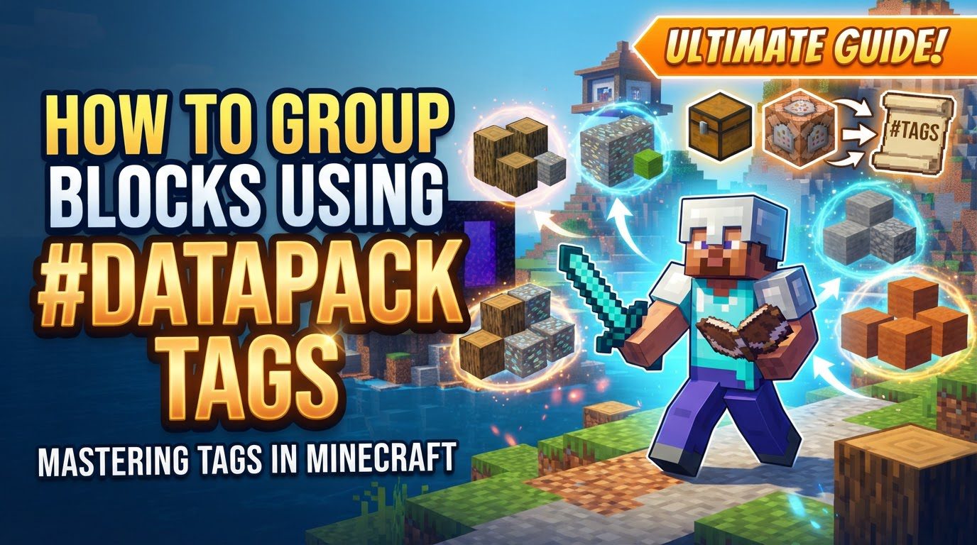 group blocks using datapack tags in Minecraft