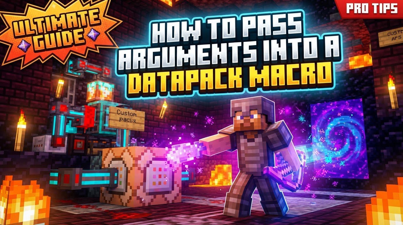 pass arguments into a datapack macro in Minecraft
