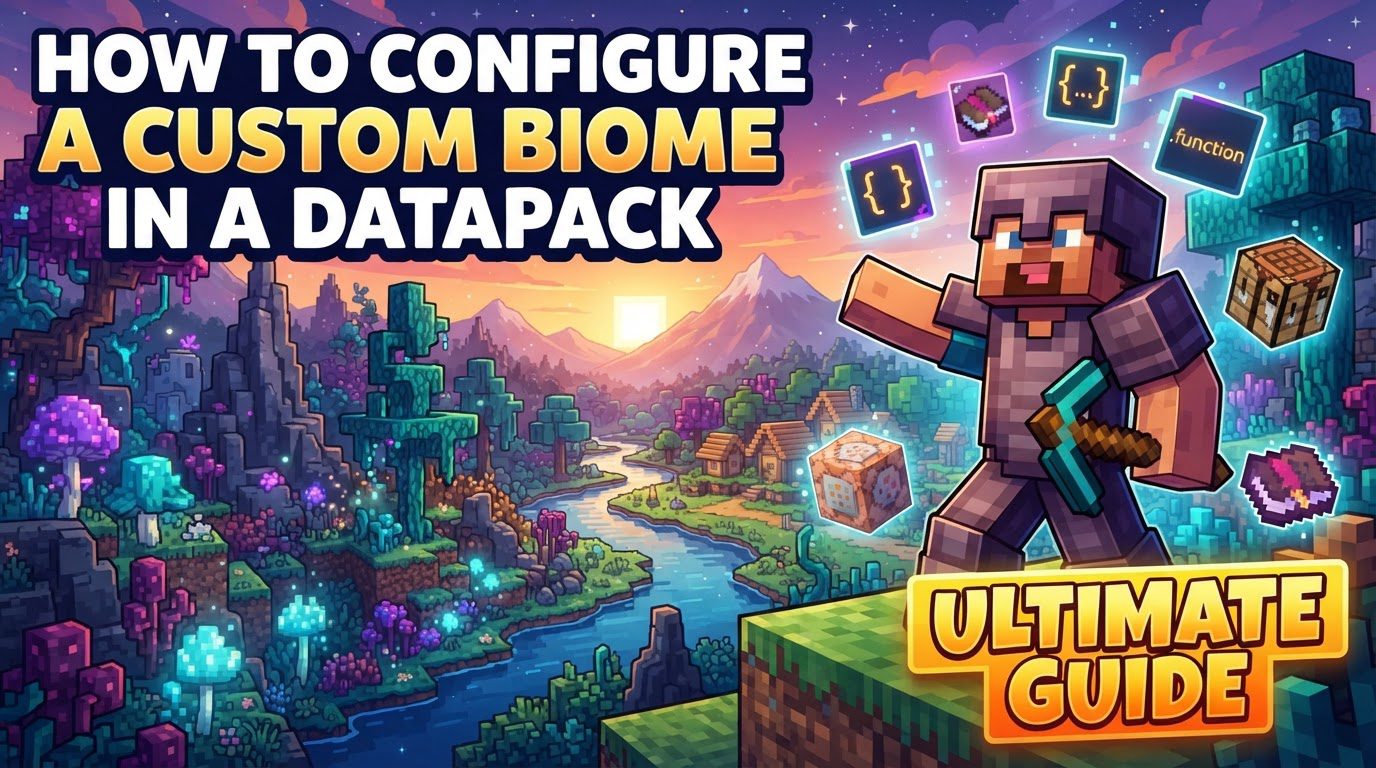 configure a custom biome in a datapack in Minecraft