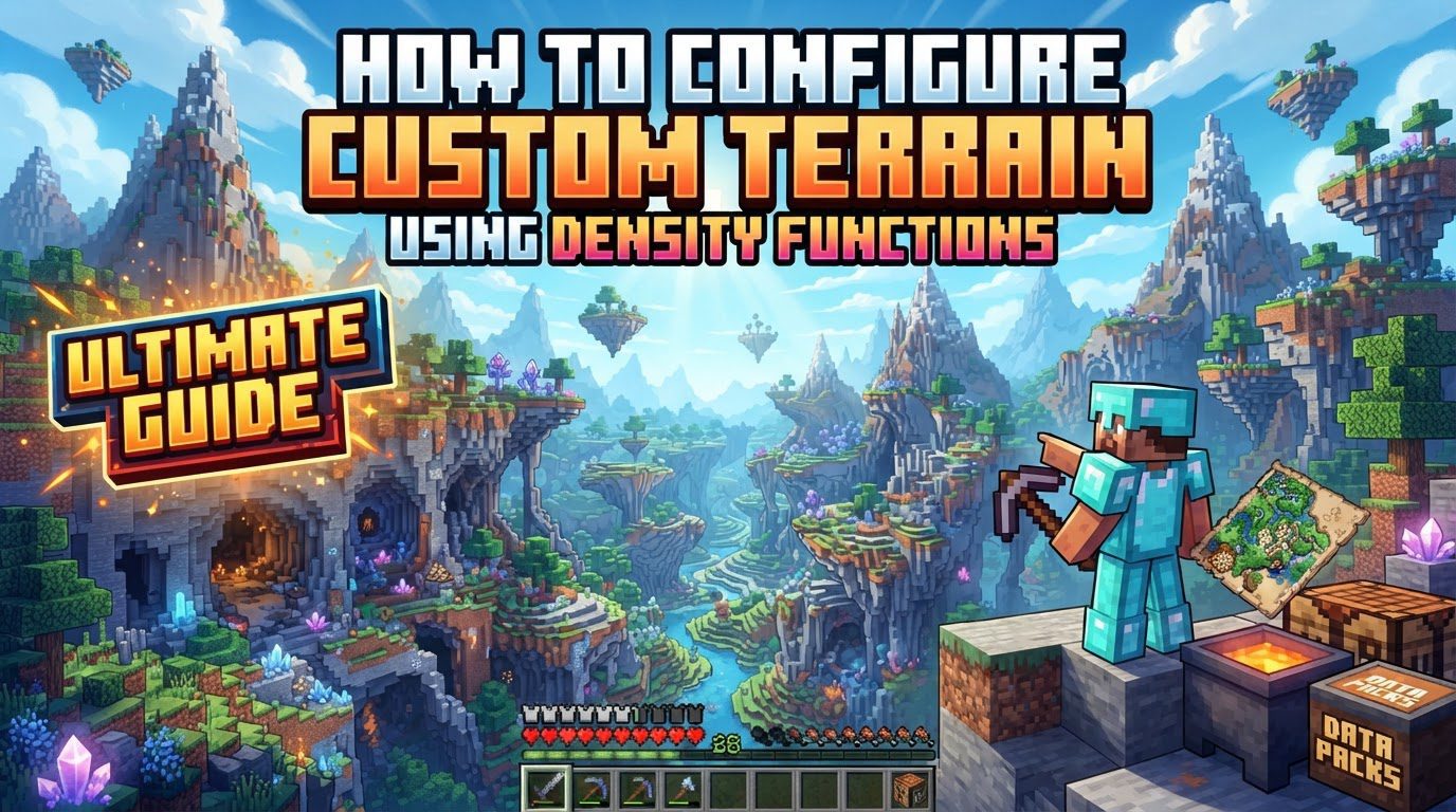 configure custom terrain using density functions in Minecraft