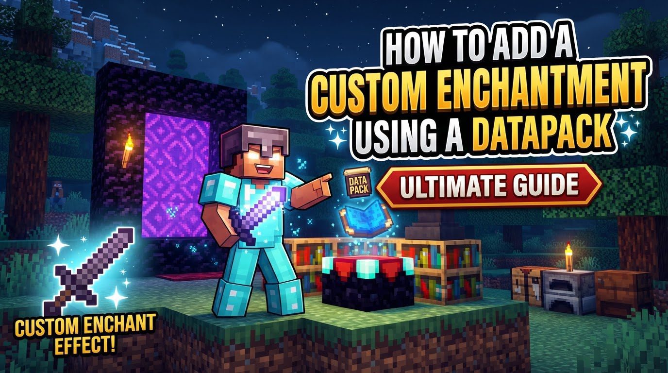 add a custom enchantment using a datapack in Minecraft