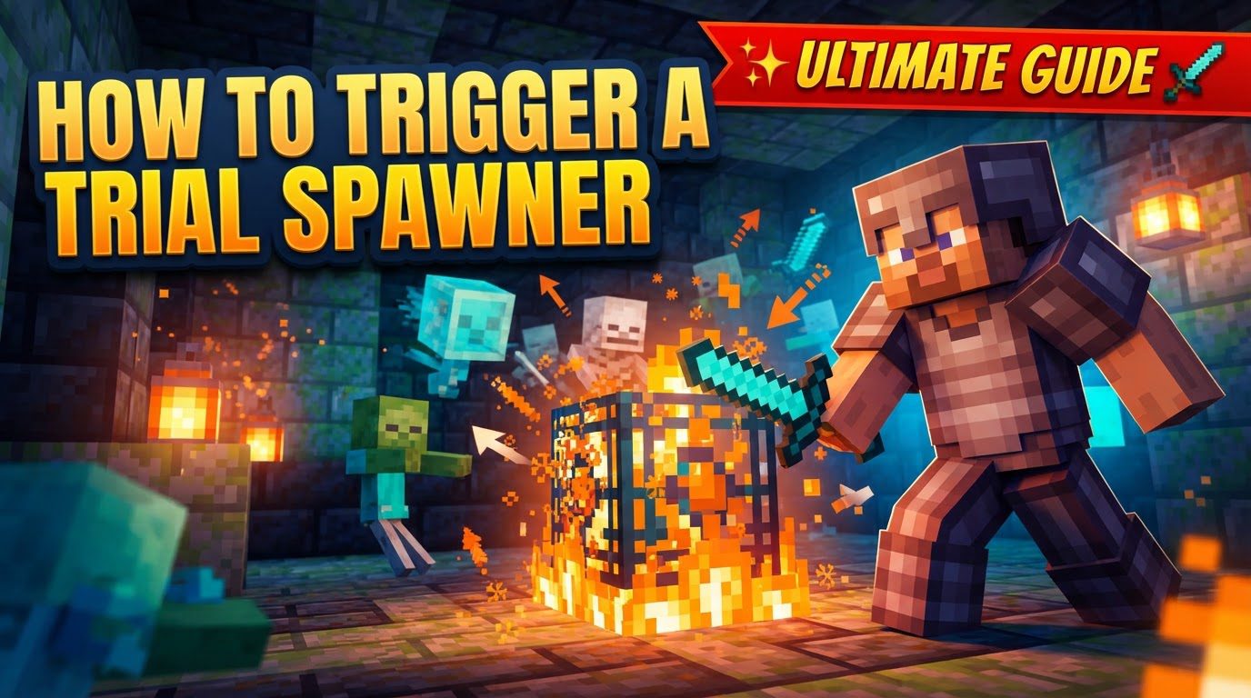 trigger a trial spawner in Minecraft