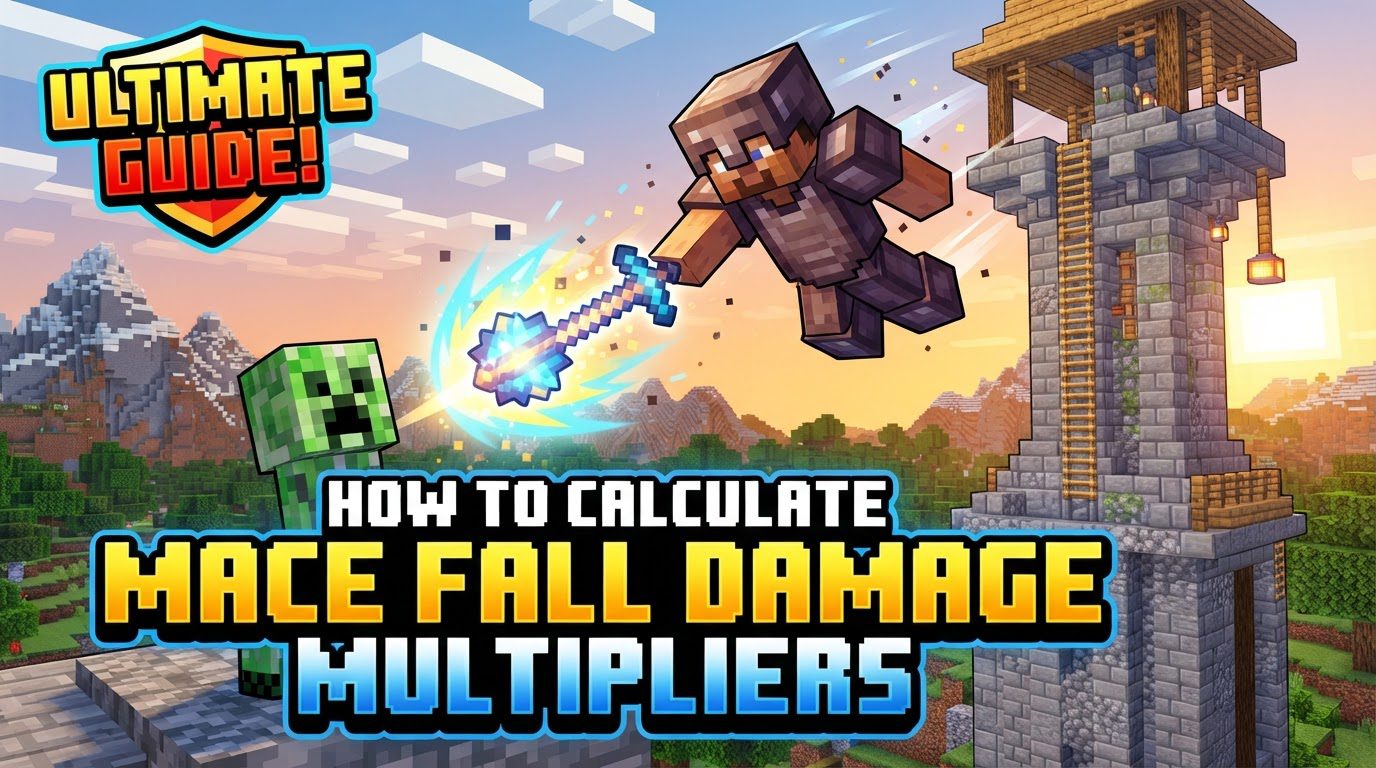 calculate mace fall damage multipliers in Minecraft