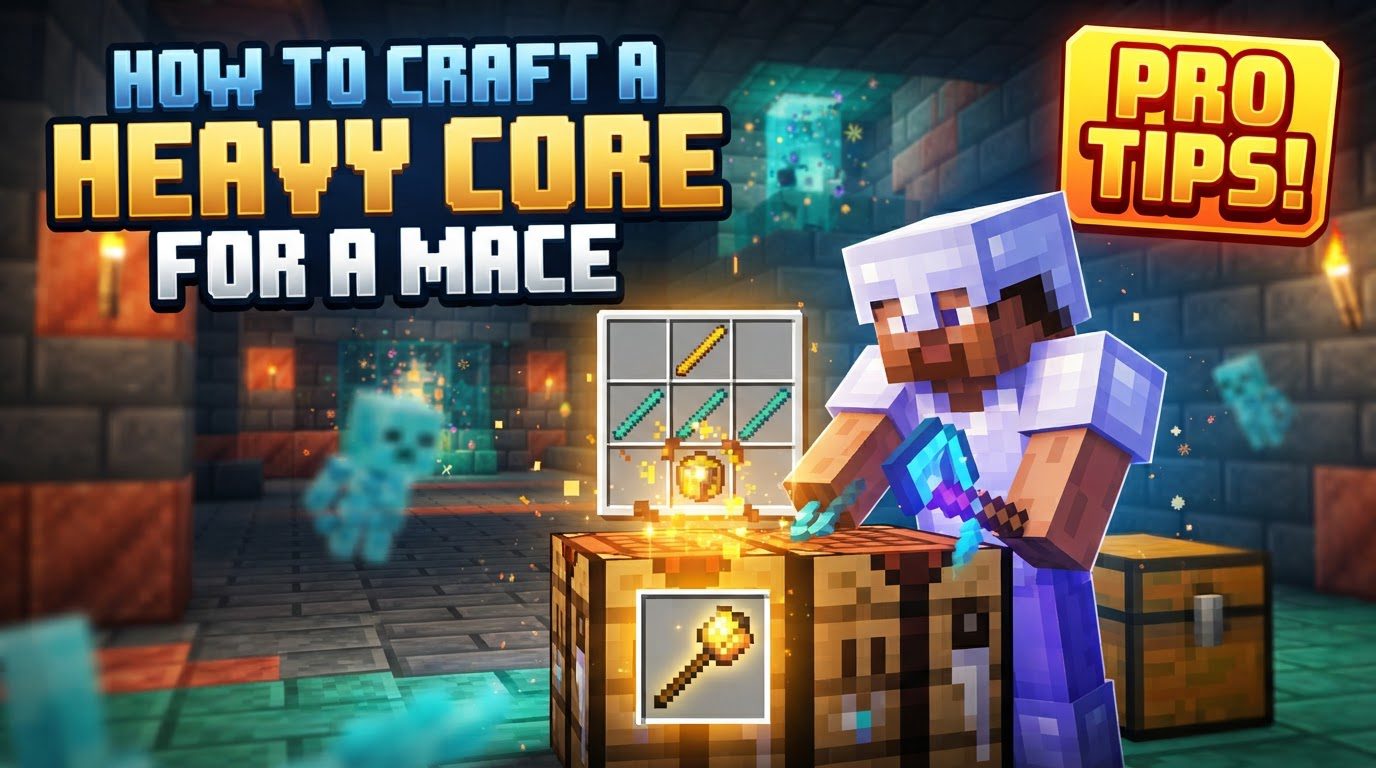 craft a heavy core for a mace in Minecraft