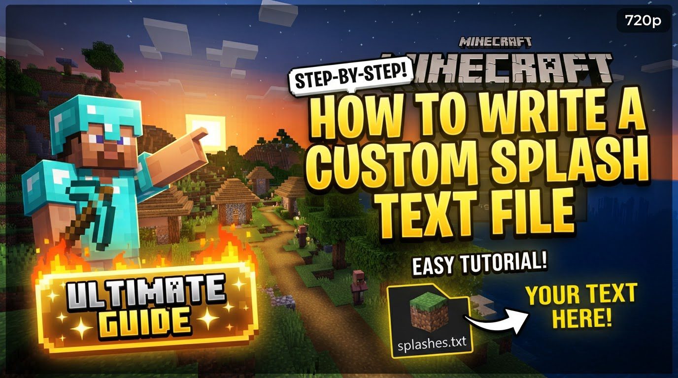write a custom splash text file in Minecraft