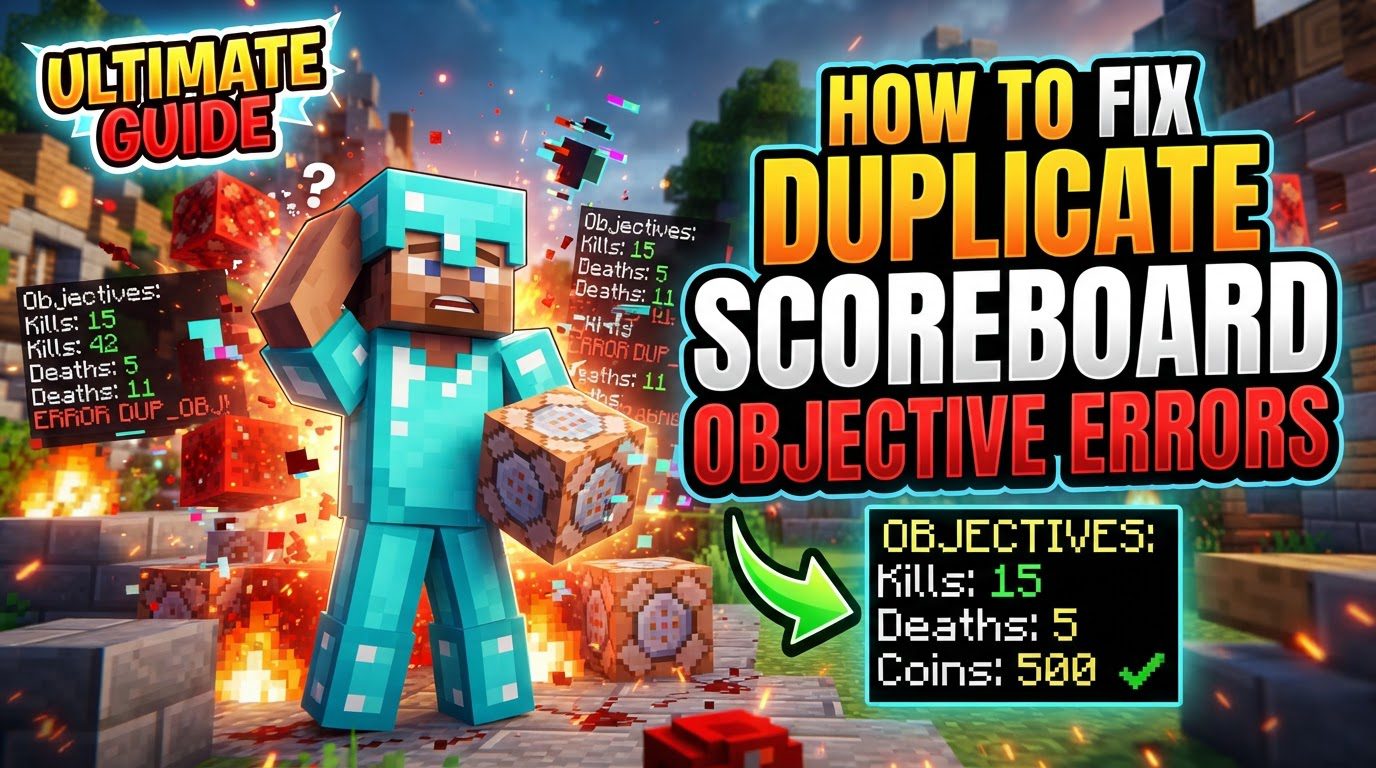 fix duplicate scoreboard objective errors in Minecraft