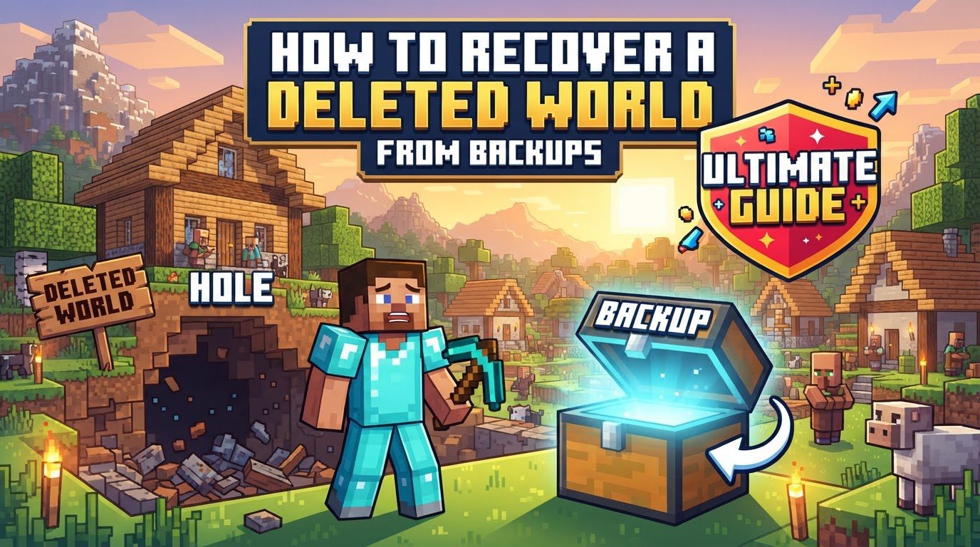 recover a deleted world from backups in Minecraft