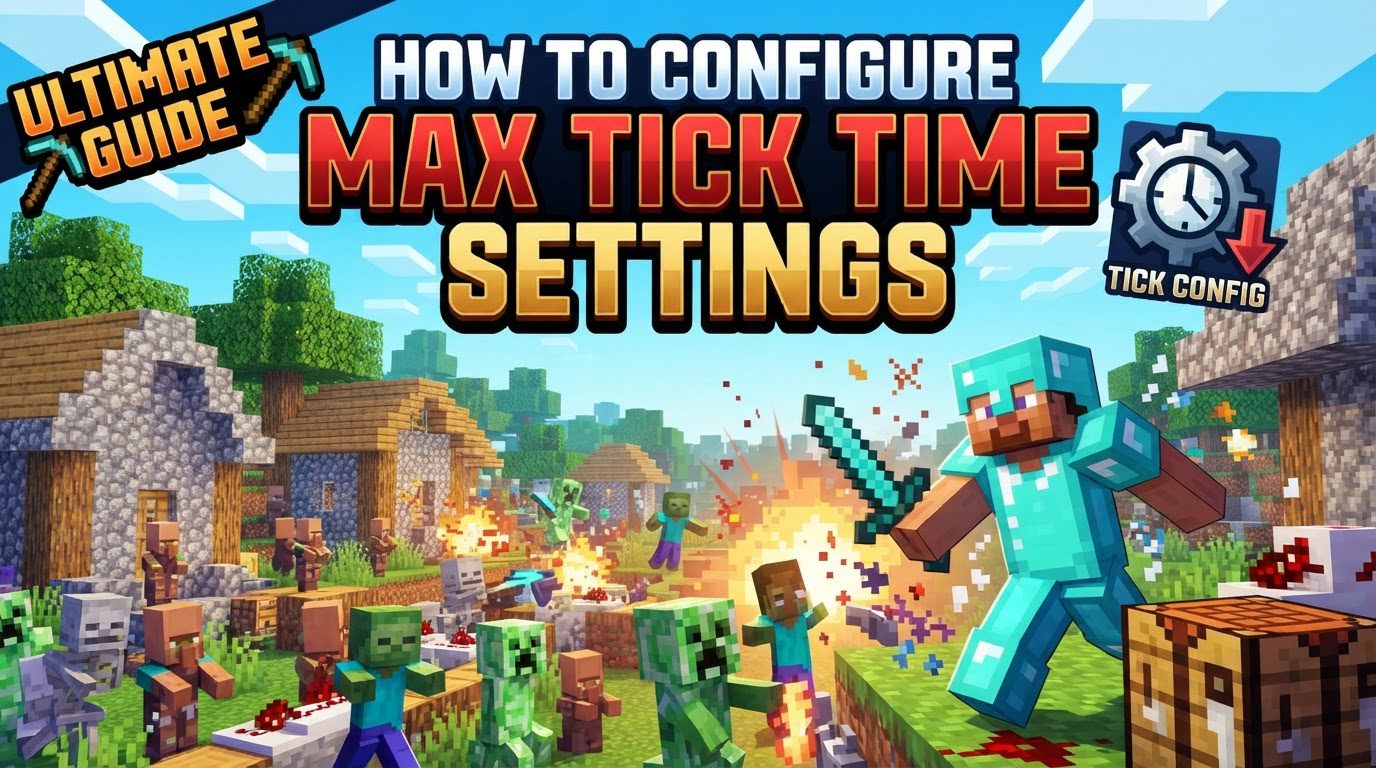 configure max tick time settings in Minecraft