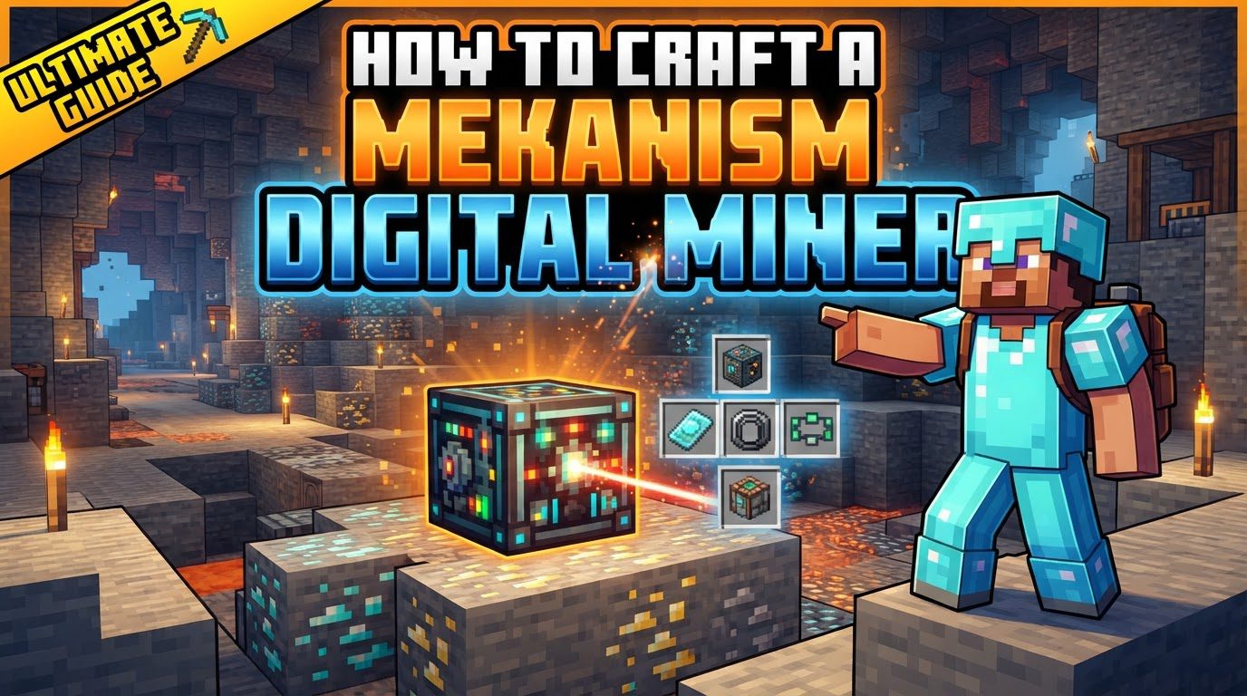 craft a Mekanism Digital Miner in Minecraft