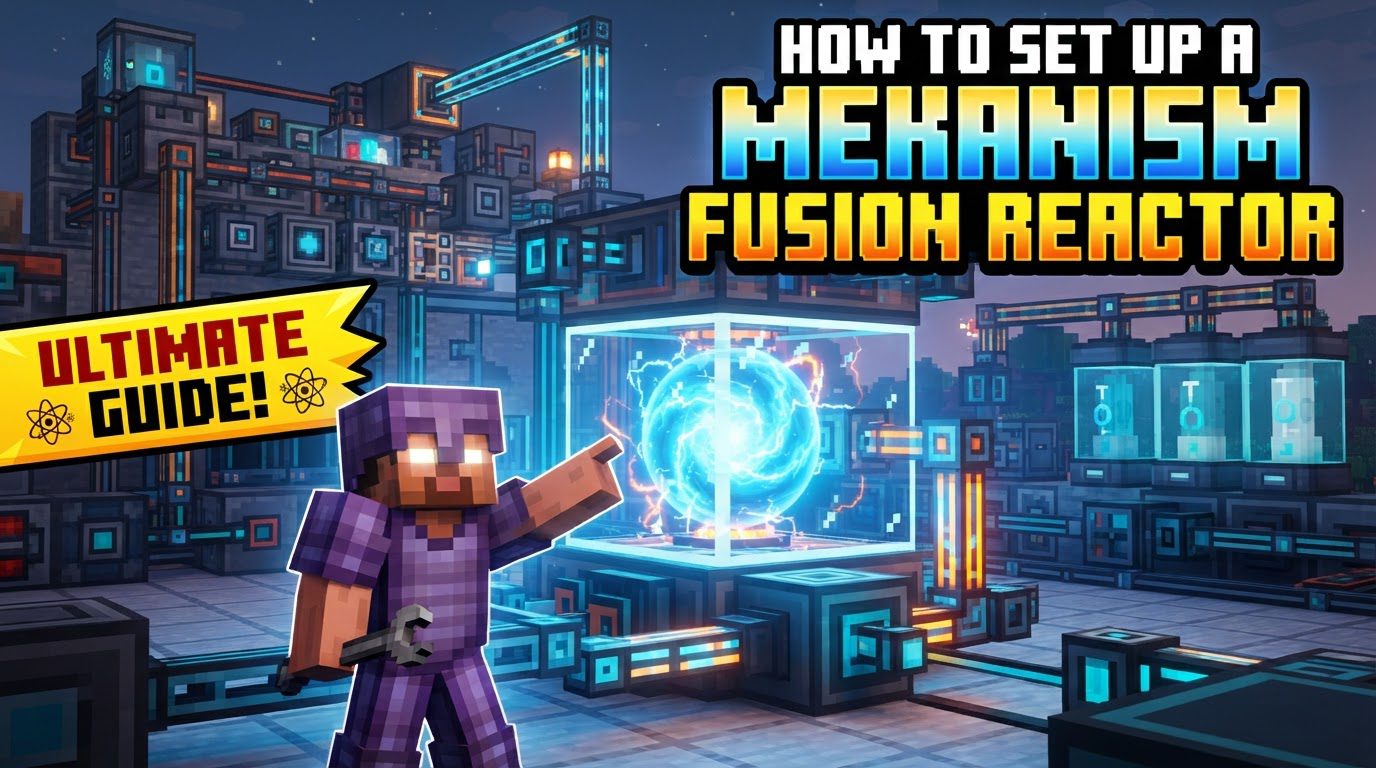set up a Mekanism Fusion Reactor in Minecraft