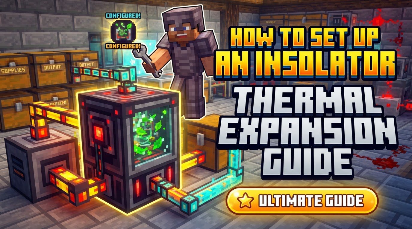 set up an Insolator in Thermal Expansion in Minecraft