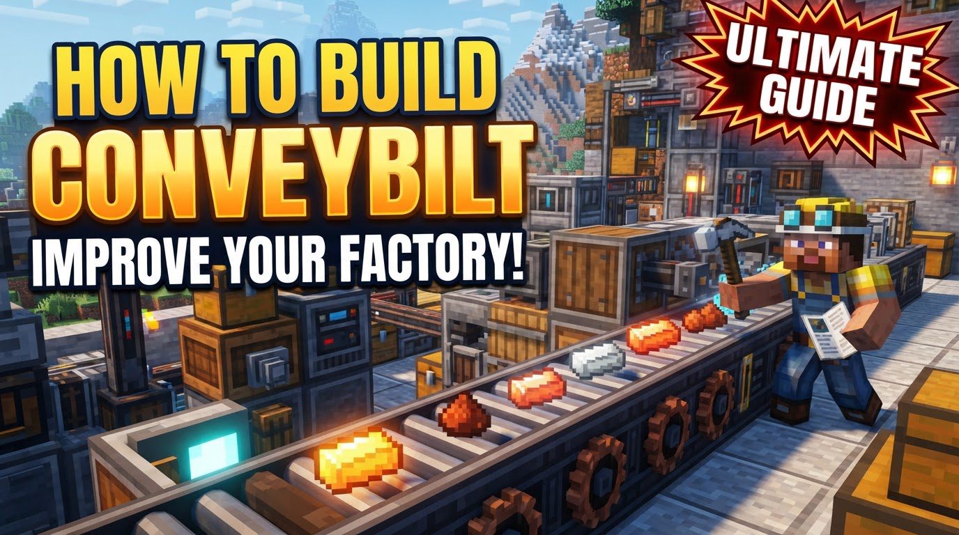 build a conveyor belt in Immersive Engineering in Minecraft