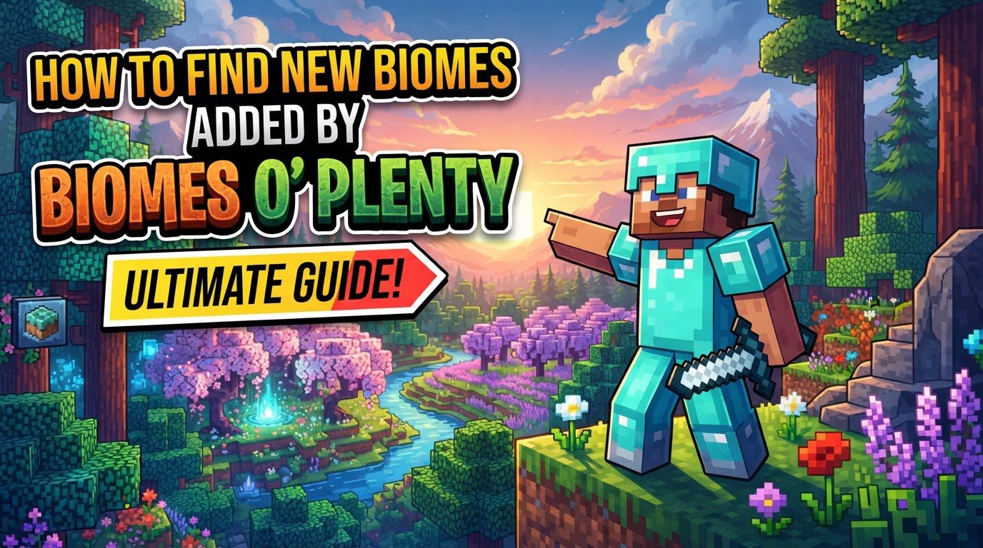 How to find new biomes added by Biomes O' Plenty