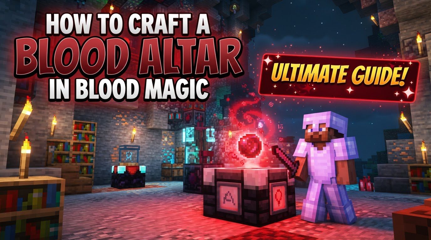 craft a Blood Altar in Blood Magic in Minecraft