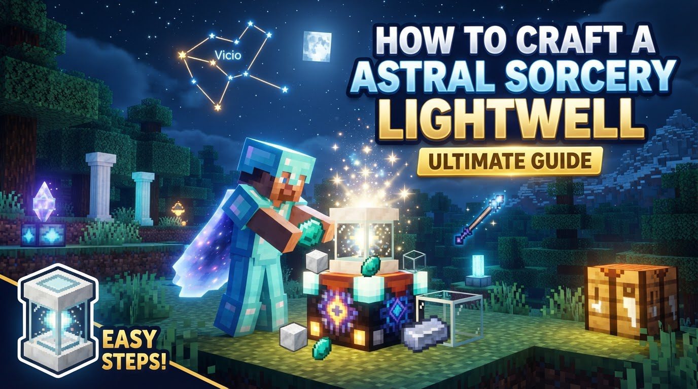 craft a Astral Sorcery Lightwell in Minecraft