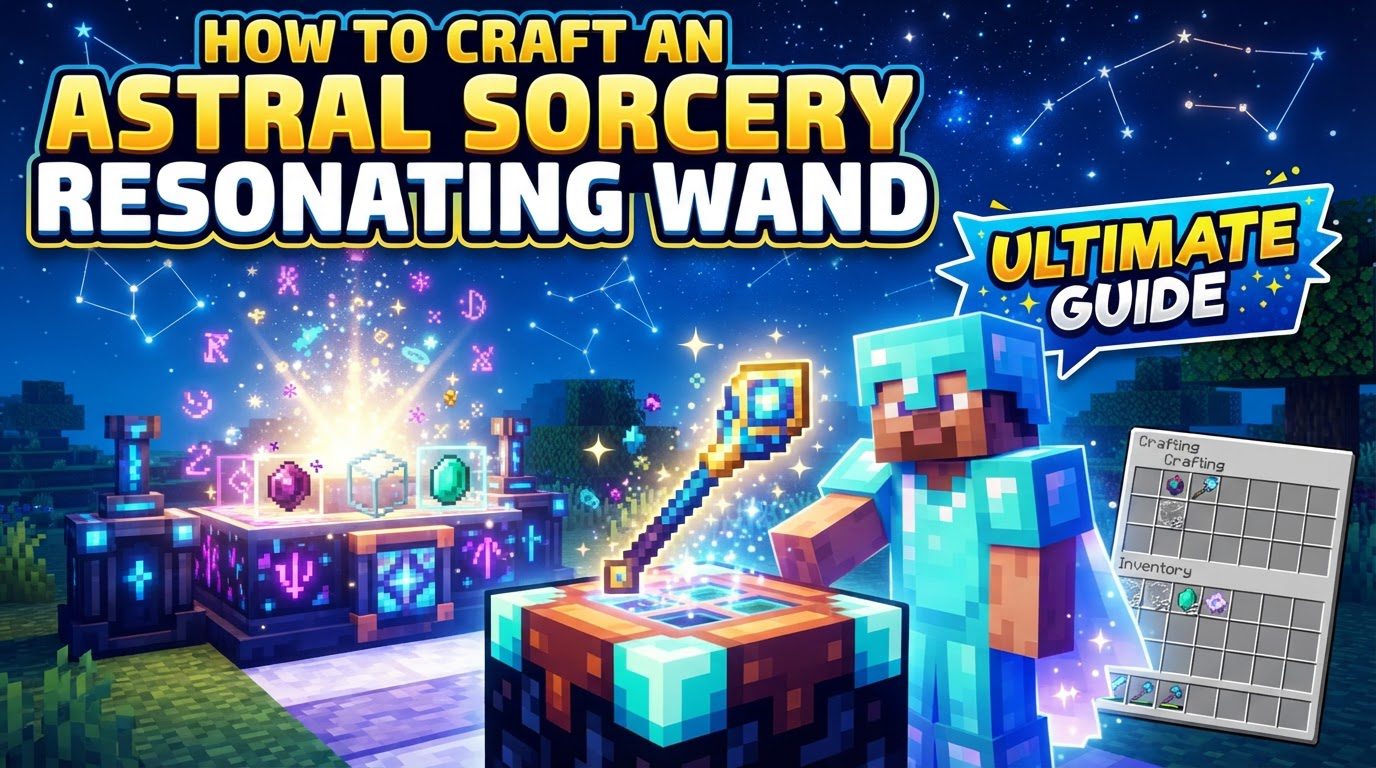 craft an Astral Sorcery Resonating Wand in Minecraft