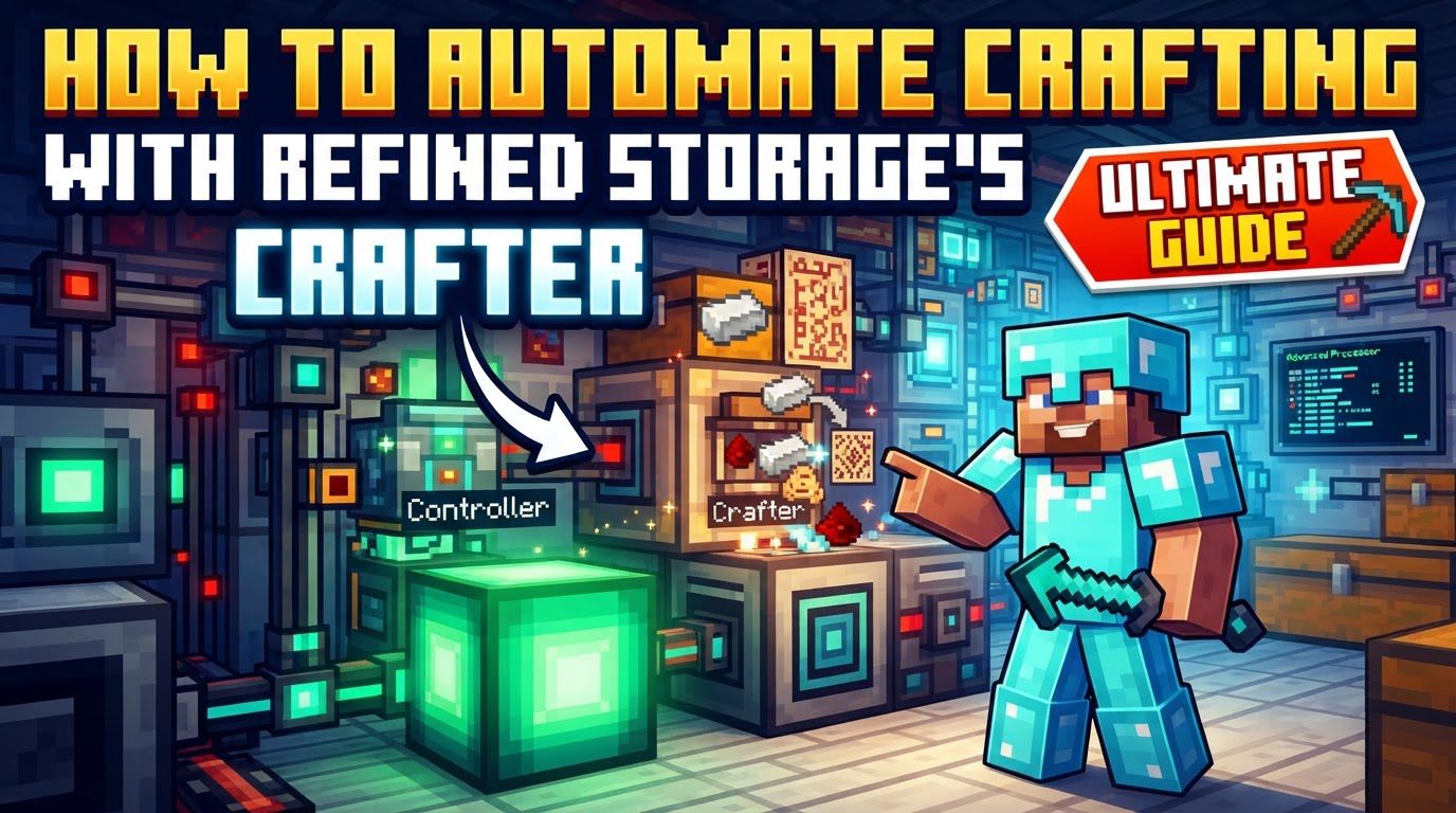 How to automate crafting with Refined Storage's Crafter