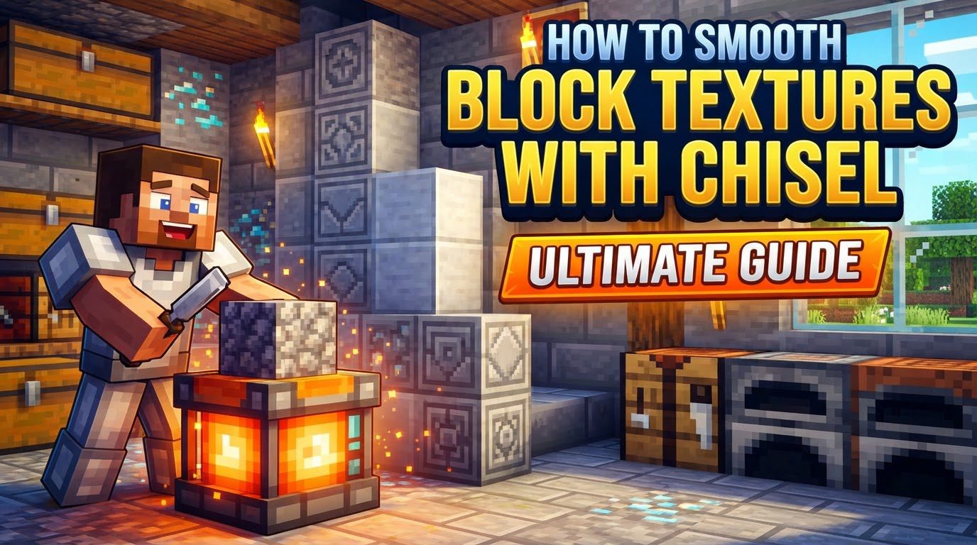smooth block textures with Chisel in Minecraft