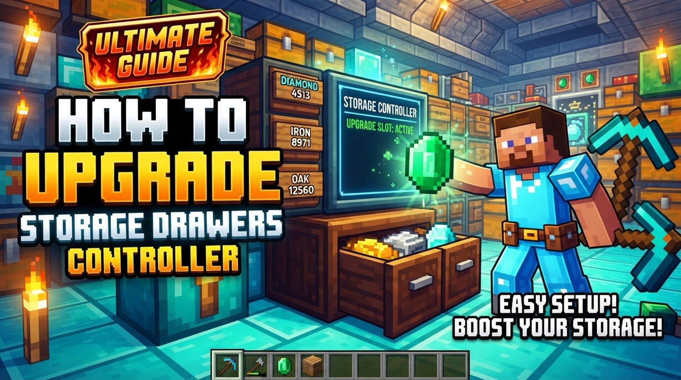 upgrade a Storage Drawers controller in Minecraft