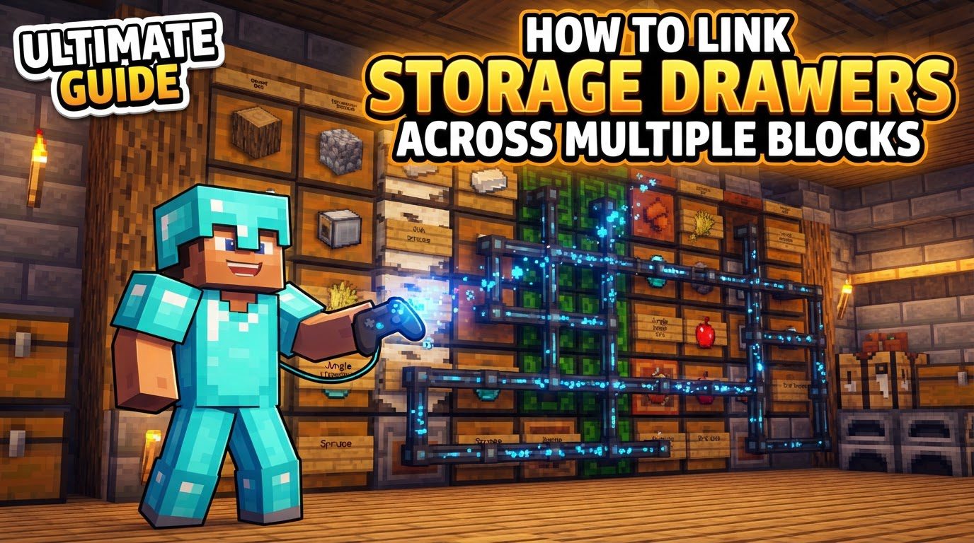 link Storage Drawers across multiple blocks in Minecraft