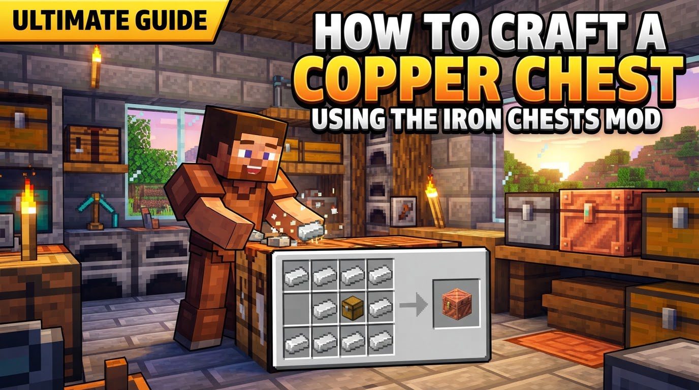 craft a Copper Chest using the Iron Chests mod in Minecraft
